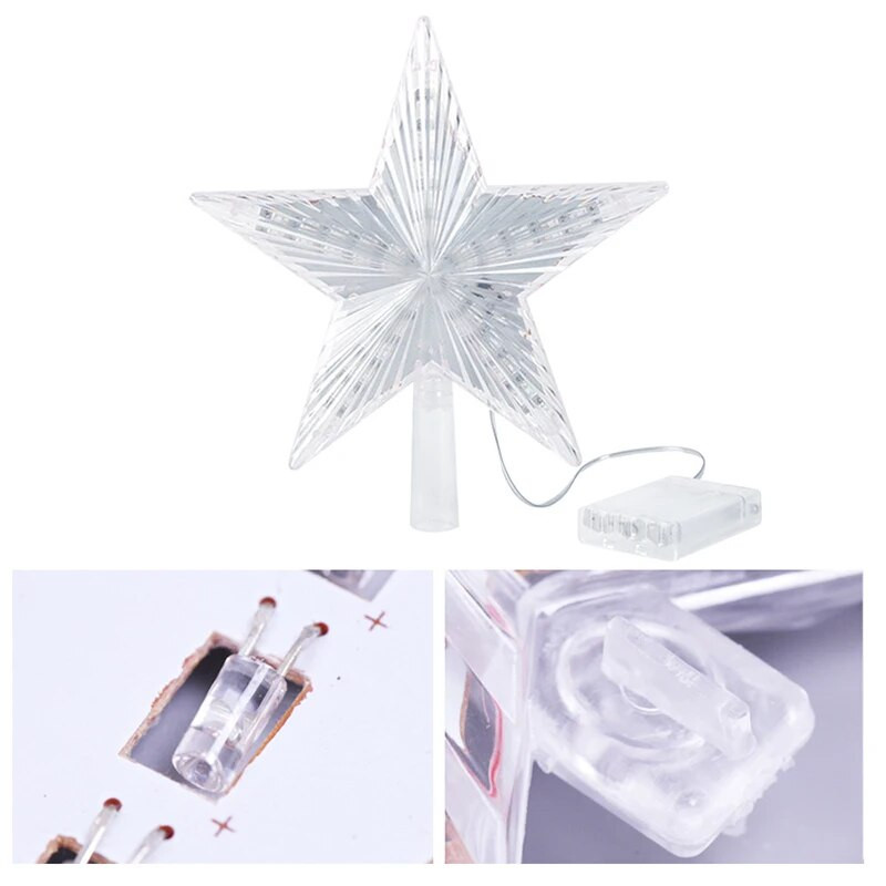 Ukrasi za božićno drvce Vrhunske zvijezde LED svjetlo Lampa Božićni ukrasi za dom Božićna drvca Nova godina 2022. Navidad Natal Noel