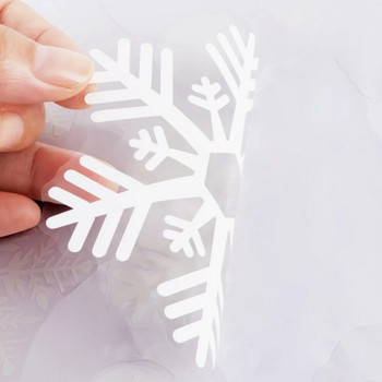 OurWarm 48pcs Χριστουγεννιάτικη νιφάδα χιονιού αυτοκόλλητο παράθυρο Διακοσμητικό αυτοκόλλητο Πρωτοχρονιάτικο DIY αυτοκόλλητα Χριστουγεννιάτικα διακοσμητικά για το σπίτι 60*45cm
