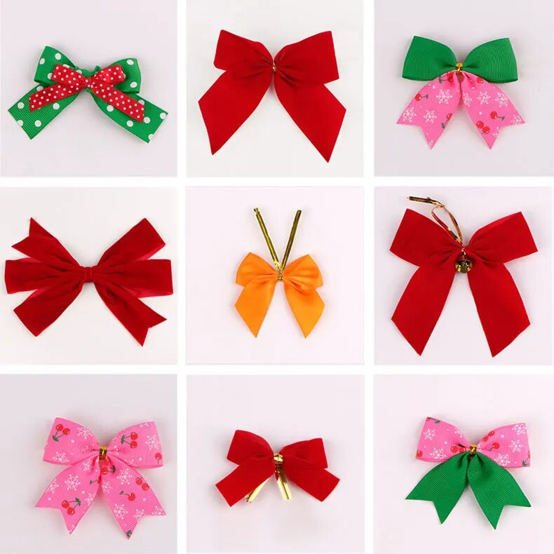 Big Bowknot Ziemassvētku rotājumi Ziemassvētku eglīšu rotāšanas festivāla ballīte Mājas Sniegpārsliņa Režģis Loka dāvana Priecīgus Ziemassvētkus 2021