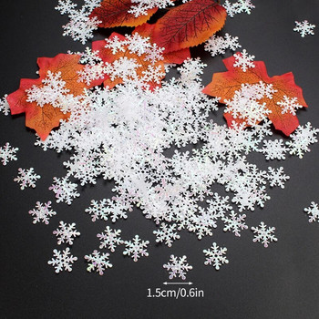 Коледна украса със снежинки Winter Wonderland Party Decorations Fake Snow Christmas Tree Decor De Navidad Para Casa 2024