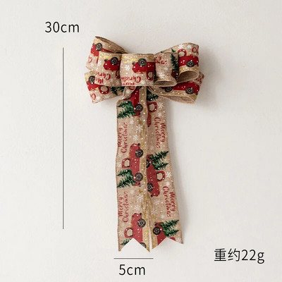 Novi božićni ukrasi Mašne Božićno drvce Privjesak Ukras Božićna/vjenčana/rođendanska poklon kutija Mašne Vrpca za pakiranje Blagdanski ukras