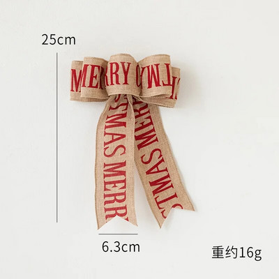 Novi božićni ukrasi Mašne Božićno drvce Privjesak Ukras Božićna/vjenčana/rođendanska poklon kutija Mašne Vrpca za pakiranje Blagdanski ukras