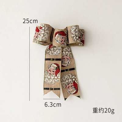 Novi božićni ukrasi Mašne Božićno drvce Privjesak Ukras Božićna/vjenčana/rođendanska poklon kutija Mašne Vrpca za pakiranje Blagdanski ukras