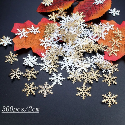 300 komada Snježne pahulje Zimska zemlja čuda Dekoracije za zabave Božićne umjetne pahulje Božićni ukrasi za vjenčanje od lažnog snijega