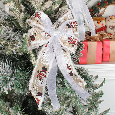 Velika božićna mašna Svjetlucava božićna vrpca Mašna Božićno drvce Privjesak Ukrasi Novogodišnja zabava Mašna Viseći ukrasi