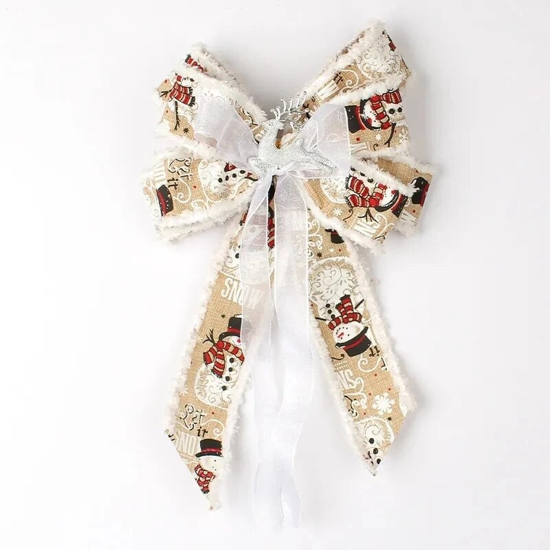 Velika božićna mašna Svjetlucava božićna vrpca Mašna Božićno drvce Privjesak Ukrasi Novogodišnja zabava Mašna Viseći ukrasi