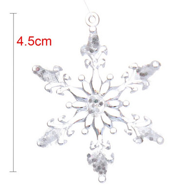 Božićni ukras u obliku pahuljica Reine Des Neiges Navidad Frozen Party Zimski dekor Copos De Nieve Zimski ukrasi za dom