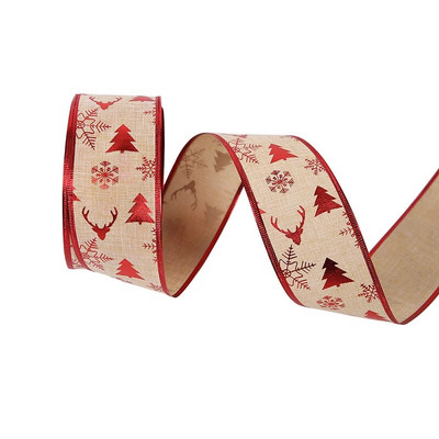 2M*6,3 cm božićna vrpca Božićni ukrasi Vrpce za rukotvorine Ukrasi božićnog drvca Dodaci za pečenje DIY vrpca