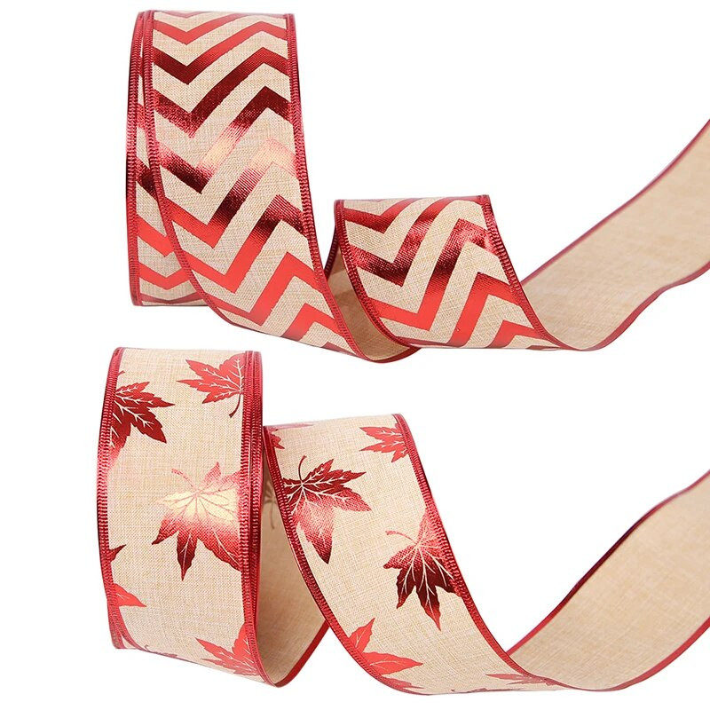 2M*6,3 cm božićna vrpca Božićni ukrasi Vrpce za rukotvorine Ukrasi božićnog drvca Dodaci za pečenje DIY vrpca