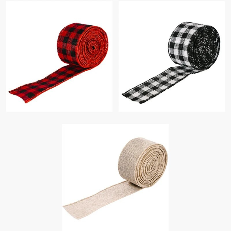 2M*5cm võrega lint jõulukaunistused võre jõulupael Dekoratiivne pael jõulupuu kaunistustega kinkekarbi pakett