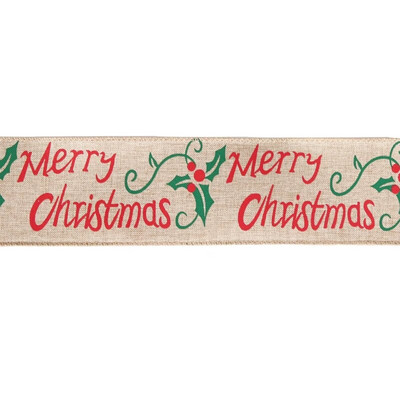 6 M Priecīgus Ziemassvētkus HOHO lente Ziemassvētku rotājumu lentes amatniecībai Ziemassvētku eglīšu dekorēšanai DIY audekls Ziemassvētku amatniecības piederumi