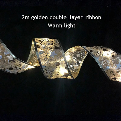 Új karácsonyi dekoráció karácsonyfa díszek újévi falablak ajándék dekoráció karácsonyi szalag LED lámpákkal