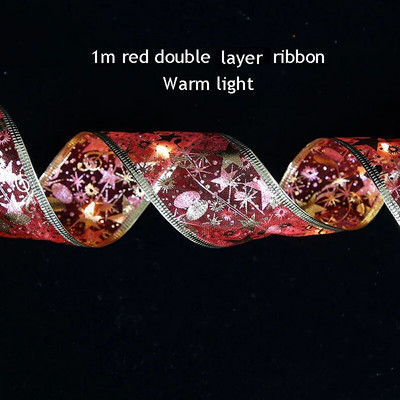 Új karácsonyi dekoráció karácsonyfa díszek újévi falablak ajándék dekoráció karácsonyi szalag LED lámpákkal