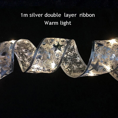 Új karácsonyi dekoráció karácsonyfa díszek újévi falablak ajándék dekoráció karácsonyi szalag LED lámpákkal