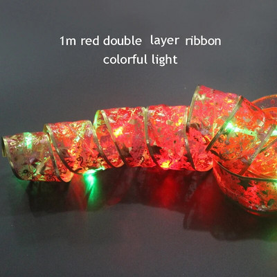 Új karácsonyi dekoráció karácsonyfa díszek újévi falablak ajándék dekoráció karácsonyi szalag LED lámpákkal