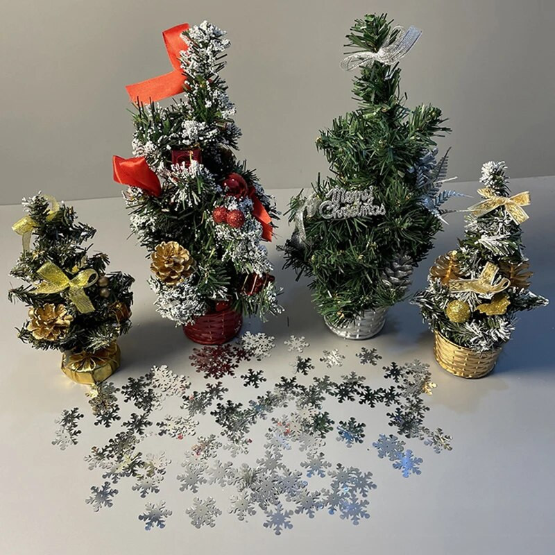300gab Ziemassvētku sniegpārsliņu konfeti ziemas saldētu ballīšu dekors 2024. gada Ziemassvētku eglīšu rotājumi Jaungada dekors mājām