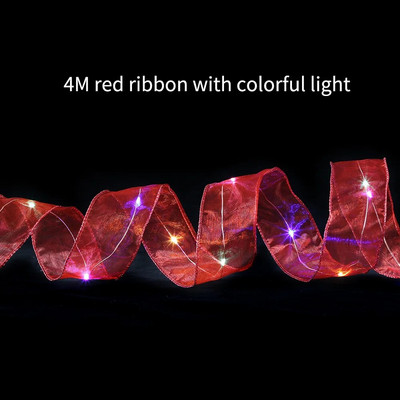 4M 157,48 collu divslāņu Ziemassvētku lente ar LED gaismām Ziemassvētku rotājumi Ziemassvētku eglītes rotājumi Jaungada sienas dekori