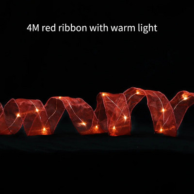 4M 157,48 collu divslāņu Ziemassvētku lente ar LED gaismām Ziemassvētku rotājumi Ziemassvētku eglītes rotājumi Jaungada sienas dekori