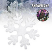 Jauni putuplasta sniegpārslu rotājumi Ziemassvētku eglītes iekaramie rotājumi 7,8 collu diametrā sniega pārslas Logu dekors DIY Amatniecības sniegpārslas