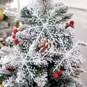 15gab 10cm plastmasas sniegpārsliņas viltotas sniegpārslas mākslīgais sniegs DIY roku darbs Ziemassvētku eglīšu rotājumi mājas rotājumi