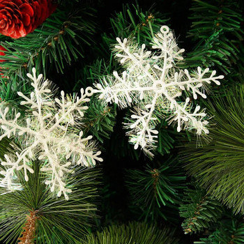 15τμχ 10cm Πλαστικές νιφάδες χιονιού Ψεύτικες νιφάδες χιονιού Τεχνητό χιόνι DIY Χειροποίητα Χειροτεχνήματα Χριστουγεννιάτικα Δέντρα Στολίδια Διακοσμητικά για το σπίτι