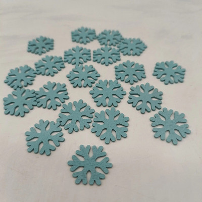 50 komada božićnih ukrasa od drvene pahuljice DIY obrt božićno drvce viseći privjesci ukrasi ukrasi za dom novogodišnja noel