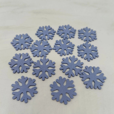 50 komada božićnih ukrasa od drvene pahuljice DIY obrt božićno drvce viseći privjesci ukrasi ukrasi za dom novogodišnja noel