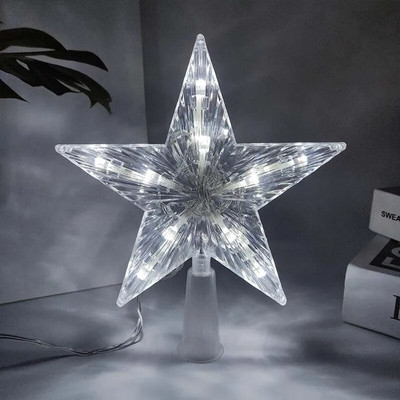 Zvjezdane lampice na vrhu božićnog drvca Božićno drvce LED zvjezdane noćne svjetiljke Ukrasi Božićni festival Party Nova godina Dom DIY Dekoracije