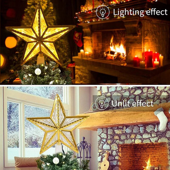 Χριστουγεννιάτικο δέντρο Top Star LED Light Φωτιστικό Χριστουγεννιάτικα στολίδια για το σπίτι Χριστουγεννιάτικο δέντρο στολίδια Navidad Πρωτοχρονιά Noel Navidad