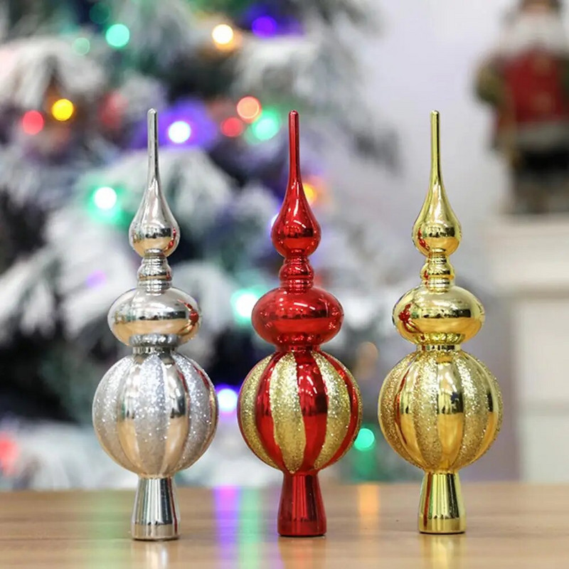 Ukras za božićno drvce Svjetlucavi vrh za božićno drvce Svjetlucavi božićni ukrasi za uljepšavanje zabave