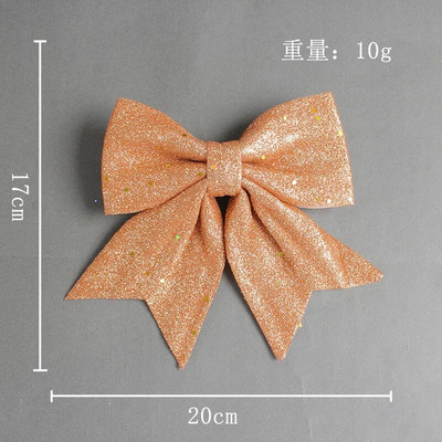 Mašna od zlatnog praha Diy Božićno drvce Dekoracija Privjesak Novogodišnja kućna praznična zabava Kutija za božićne poklone Dekorativni dodaci Leptir mašna