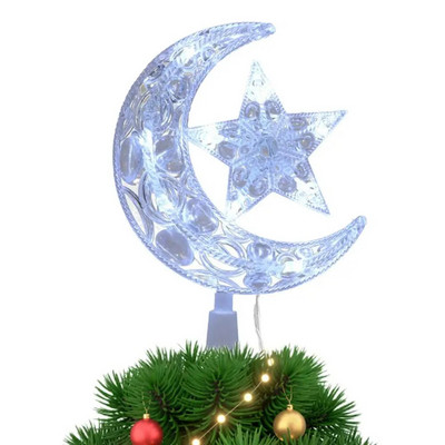 Božićno drvce Mjesečeva zvijezda LED svjetiljka Više načina osvjetljenja Širok raspon namjena Romantična atmosfera Festivalski ukrasi