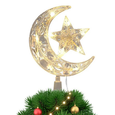 Božićno drvce Mjesečeva zvijezda LED svjetiljka Više načina osvjetljenja Širok raspon namjena Romantična atmosfera Festivalski ukrasi