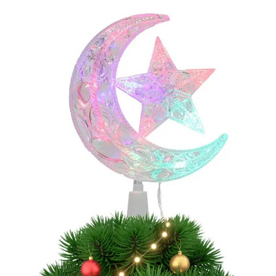 Božićno drvce Mjesečeva zvijezda LED svjetiljka Više načina osvjetljenja Širok raspon namjena Romantična atmosfera Festivalski ukrasi