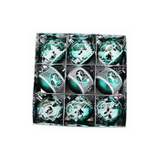 Αποκτήστε ένα πακέτο 9 Olive Green Rose Gold Champagne Gold Gold Red Red Wine Red Χριστουγεννιάτικο δέντρο στολίδια σε διάμετρο 6cm Αγορά τώρα!