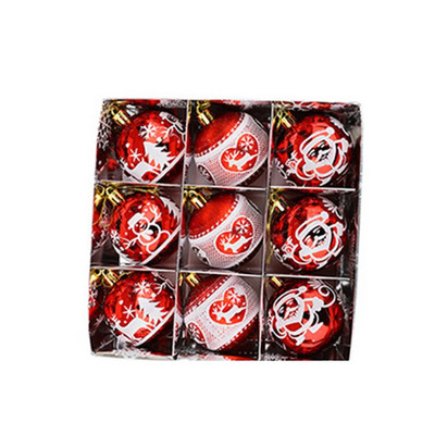 Αποκτήστε ένα πακέτο 9 Olive Green Rose Gold Champagne Gold Gold Red Red Wine Red Χριστουγεννιάτικο δέντρο στολίδια σε διάμετρο 6cm Αγορά τώρα!