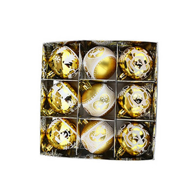 Αποκτήστε ένα πακέτο 9 Olive Green Rose Gold Champagne Gold Gold Red Red Wine Red Χριστουγεννιάτικο δέντρο στολίδια σε διάμετρο 6cm Αγορά τώρα!