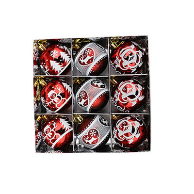 Αποκτήστε ένα πακέτο 9 Olive Green Rose Gold Champagne Gold Gold Red Red Wine Red Χριστουγεννιάτικο δέντρο στολίδια σε διάμετρο 6cm Αγορά τώρα!