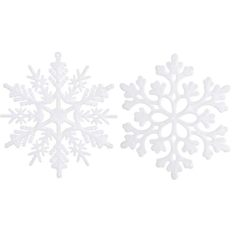 2023 Ευτυχισμένο το Νέο Έτος Πολύχρωμο πλαστικό Χαρούμενα Χριστούγεννα Διακοσμητικό μενταγιόν Χριστουγεννιάτικα στολίδια χριστουγεννιάτικων νιφάδων χιονιού