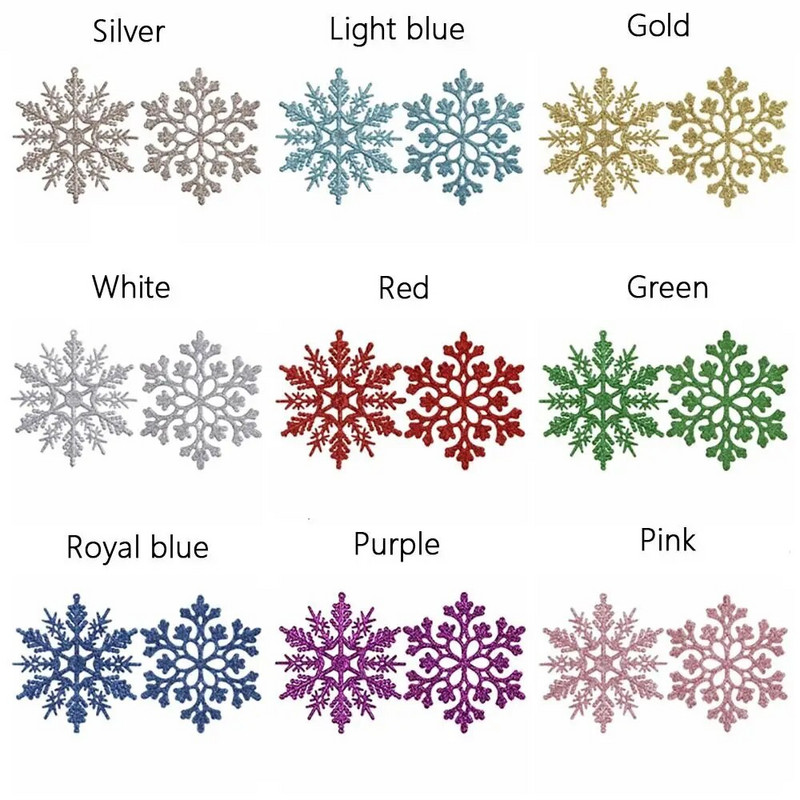 2023 Ευτυχισμένο το Νέο Έτος Πολύχρωμο πλαστικό Χαρούμενα Χριστούγεννα Διακοσμητικό μενταγιόν Χριστουγεννιάτικα στολίδια χριστουγεννιάτικων νιφάδων χιονιού