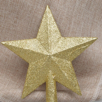 15/20 cm 3D Sticky Gold Powder Χριστουγεννιάτικο Δέντρο Κορυφαίο αστέρι Χρυσό Ασημί Αξεσουάρ Πέντε Αστέρων Χειροτεχνία Διακόσμηση εσωτερικού χώρου