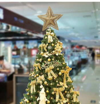 Χριστουγεννιάτικο δέντρο διακόσμηση με πεντάκτινα αστέρια 2024 Χαρούμενα Χριστούγεννα διακόσμηση σπίτι σκηνικό εμπορικού κέντρου Χριστουγεννιάτικες προμήθειες