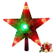 Χριστουγεννιάτικο δέντρο Star LED Tree Topper για Χριστουγεννιάτικο κάλυμμα χριστουγεννιάτικου δέντρου με μπαταρία που λειτουργεί με μπαταρία