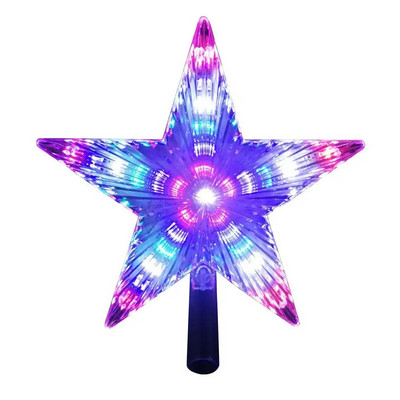 Χριστουγεννιάτικο δέντρο Star LED Tree Topper για Χριστουγεννιάτικο κάλυμμα χριστουγεννιάτικου δέντρου με μπαταρία που λειτουργεί με μπαταρία