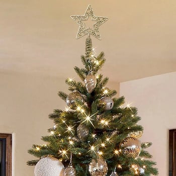 Καυτές εκπτώσεις Χριστουγεννιάτικο Δέντρο Κορυφαίο Αστέρι Πλαστικό Χρυσό Κρεμμύδι Ροζ Φανταχτερό Δέντρο Κορυφαίο Χριστουγεννιάτικο Δέντρο Αστέρι Χριστουγεννιάτικες διακοσμήσεις για το σπίτι Noel