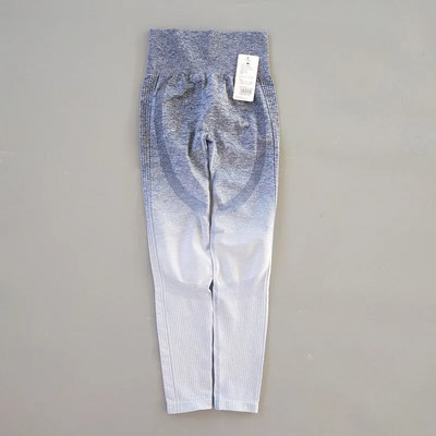 Komplekts Sieviešu Jogas Komplekts Vingrošanas Apģērbs Bezšuvju Gradienta Legingi Sporta krūšturis Crop Top Treniņa Sporta Uzvalks Sieviešu Fitnesa Komplekts Aktīvs Apģērbs