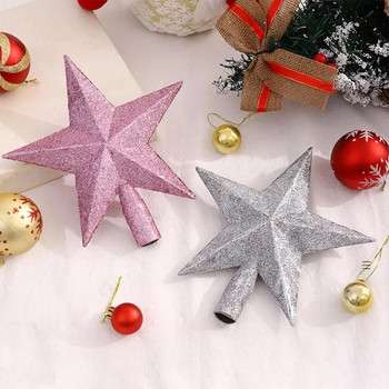 Коледна бляскава горна звезда Изискана коледна елха Topper Коледна елха Top Star Коледна елха Topper Home Decoration Navidad