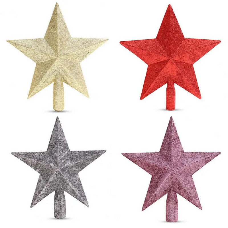Božićna svjetlucava gornja zvijezda Izvrsna božićna jelka Vrh božićne jelke Star božićno drvce Dekoracija doma Navidad