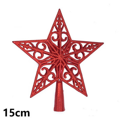 „Navidad“ 2023 m. Kalėdų eglutės viršaus dovanos Kalėdų papuošimai namams Auksiniai blizgantys žvaigždžių pakabukai, papuošalai Naujieji 2024 m.