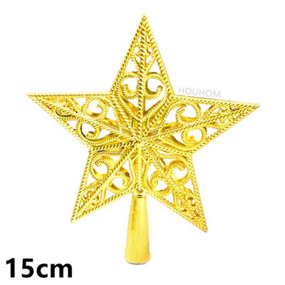 „Navidad“ 2023 m. Kalėdų eglutės viršaus dovanos Kalėdų papuošimai namams Auksiniai blizgantys žvaigždžių pakabukai, papuošalai Naujieji 2024 m.